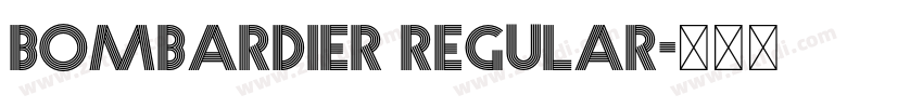 Bombardier regular字体转换